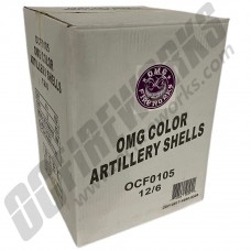 Wholesale Fireworks OMG Color Artillery Ball Shells Compact Case 12/6 (Wholesale Fireworks)